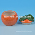 2016 new-design Ceramic orange seasoning pot